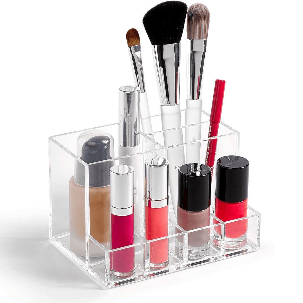 Organizador de Cosméticos, Organizador de Maquillaje con Múltiples Compartimentos, Ideal para Organizar tu Maquillaje y Cosméticos, Diseño Resistente y Compacto, Ideal para Cualquier Baño o Espacio de Cuidado Personal, Gran Capacidad de Almacenaje, 10
