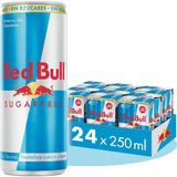 Red Bull Bebida Energética Sin Azúcar, 24 Latas de 250ml