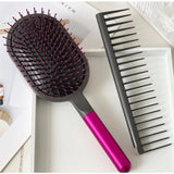 Cepillo Desenredante para Cabello Natural, Rizado, Liso, Húmedo o Seco, Peine de Púas Anchas, Cepillo Pelo Mujer Anti Enredo para Todo Tipo de Cabello, Cepillo con Pala de Gran Tamaño, Desenreda sin Tirones, Antiestático, Masajea el Cuero Cabelludo