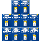 Pilas 9V Alcalinas, Pilas 9v Cuadradas de Alto Rendimiento, VARTA Energy, Larga Duración, Energía Continua, Ideal para Detectores de Humo, Micrófonos Inalámbricos, Pedales de Guitarra, Multímetros, Electrodomésticos