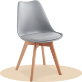 1/2/4/6 Unidad Sillas para Comedor, Sillas para Cocina con Asiento Blando, Tapizado y Patas Resistentes de Madera de Haya, Sillas Nórdicas