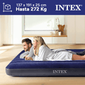 INTEX Colchón Hinchable, Colchon Inflable, Rápido Hinchado, Alta Resistencia con Extra de Firmeza, Comodidad y Durabilidad, Apto para Interior y Exterior, Hecho de Miles de Fibras de Poliéster que no se Estiran ni por el Tiempo ni por el Uso