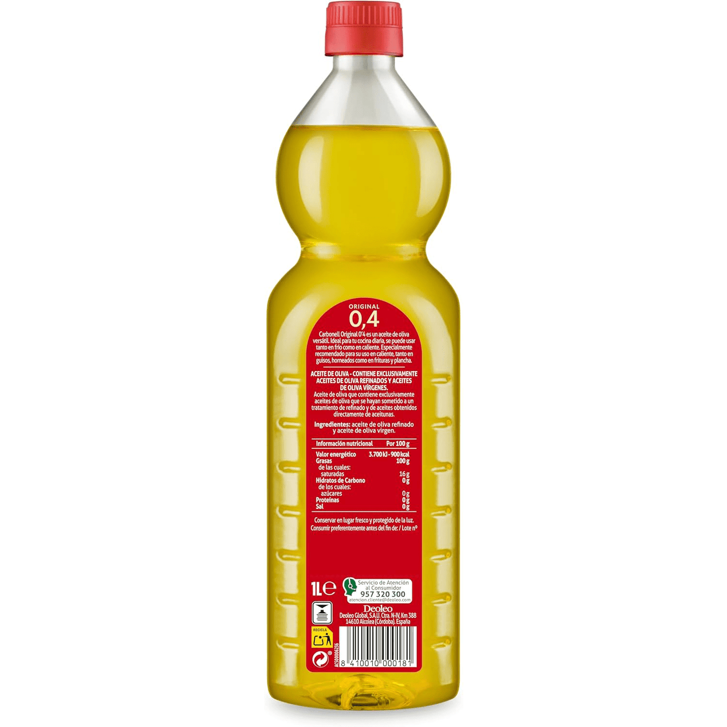 Carbonell Aceite de Oliva Virgen, para Uso Caliente como Guisos, Frituras y Horneados, 1L