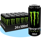 MONSTER ENERGY Original Green Bebida Energética, 12/24 Latas de 500ml