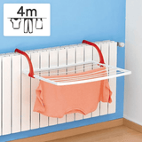 Tendedero Balcón con Gran Superficie de Tendido, para Balcones y Radiadores, Máxima Resistencia al Sol y a la Intemperie, Hecho de Resina Resistente, Aguanta el Peso de la Ropa, Extensible, Compacto y con Tamaño Optimizado