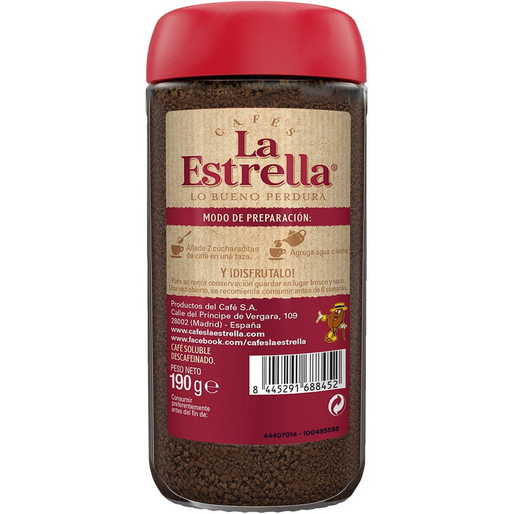 La Estrella Café Soluble Descafeinado, 190g