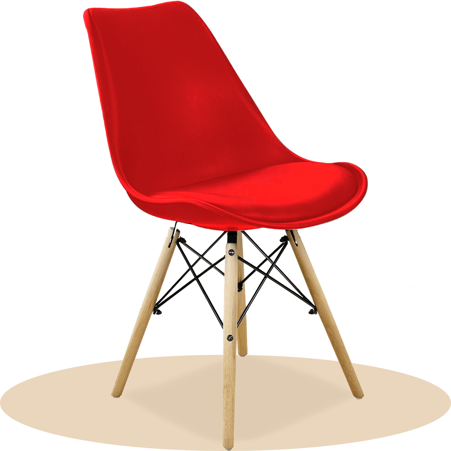 Sillas para Comedor, Sillas para Cocina con Asiento Blando, Tapizado y Patas Resistentes de Madera de Haya, Sillas Nórdicas Minimalistas, 49.5 x 44 x 79.5 cm