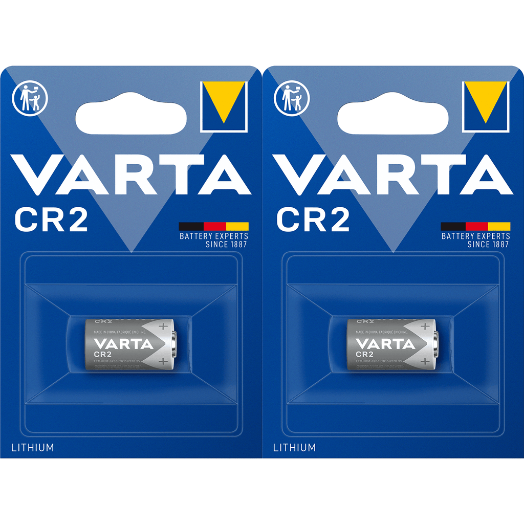 Pilas CR2 Litio de Alto Rendimiento, Larga Duración, Para Uso Diario, Ideal para Cámaras Fotográficas, Linternas, Sensores de Alarma, Equipos de Medición, Punteros, Juegos y Otros Dispositivos Pequeños - VARTA