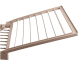 Tendedero Plegable con Alas, 20 Metros de Superficie de Tendido, Hecho de Resina Resistente al Sol y a la Intemperie, 180 x 108 x 55 cm