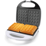Gofrera Eléctrica, Plancha para Waffles de 750w, Tostadora con Revestimiento Antiadherente de Fácil Limpieza, Indicador LED, Exterior Frío al Tacto, Patas de Plástico Antideslizantes