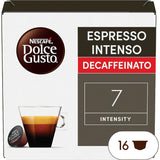Nescafé Dolce Gusto, Café Espresso Intenso Descafeinado, Intensidad 7, Especiado y Con Cuerpo, 16/48/96 Cápsulas
