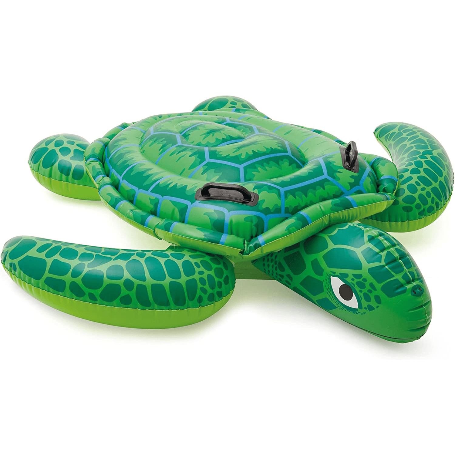Flotador Piscina Tortuga Hinchable Grande con 2 Asas, Hecha de Vinilo Ultra Resistente, Con 2 Cámaras de Aire para Mayor Seguridad y 2 Asas Resistentes para Mayor Sujeción y Estabilidad, Incluye Kit de Parches para Reparar Pequeños Poros o Pinchazos