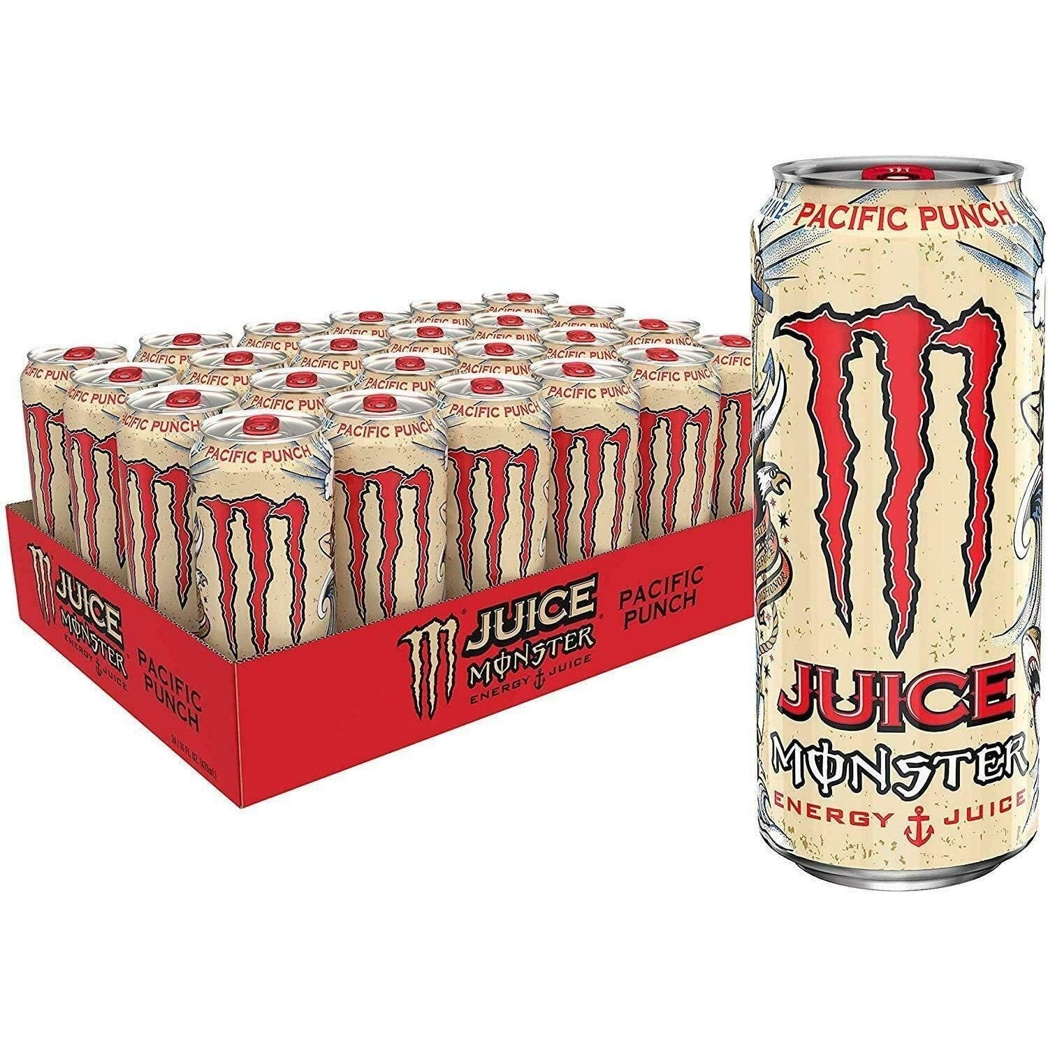 MONSTER ENERGY Bebida Energética, Refresco Energético, Pack 12/24 Latas de 500ml