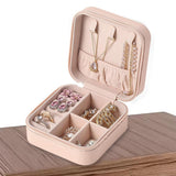 Mini Joyero Viaje, Estuche Portátil para Joyas, Organizador Joyas, Portable, Ideal para Viajes, Cremallera Resistente, Caja de Almacenamiento para pendientes, anillos, collares, pulseras