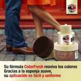 Búfalo Betún Calzado Autobrillante color Marrón, Crema para Zapatos, Aporta Color y Brillo, Esponja Integrada, 40 ml