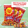 Chupa Chups Caramelo con Palo de Sabores Variados, Piruleta Caramelo, 120/240/360 Chupa Chups