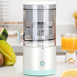 Exprimidor Automático Compacto con 30W de Potencia, Sin Esfuerzo, Mínimo Desperdicio, Cargador USB tipo-C, Batería de 1500mAh, Ideal para Hacer Jugos y Zumos de Cualquier Fruta, Perfecto para Casa, Viajes u Oficina