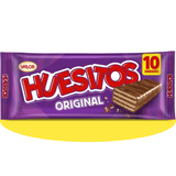 Huesitos Original Pack Ahorro 10 Unidades, Barritas de Barquillo Recubiertas de Chocolate con Leche, Chocolate VALOR, 20g por Barrita, 10 Unidades