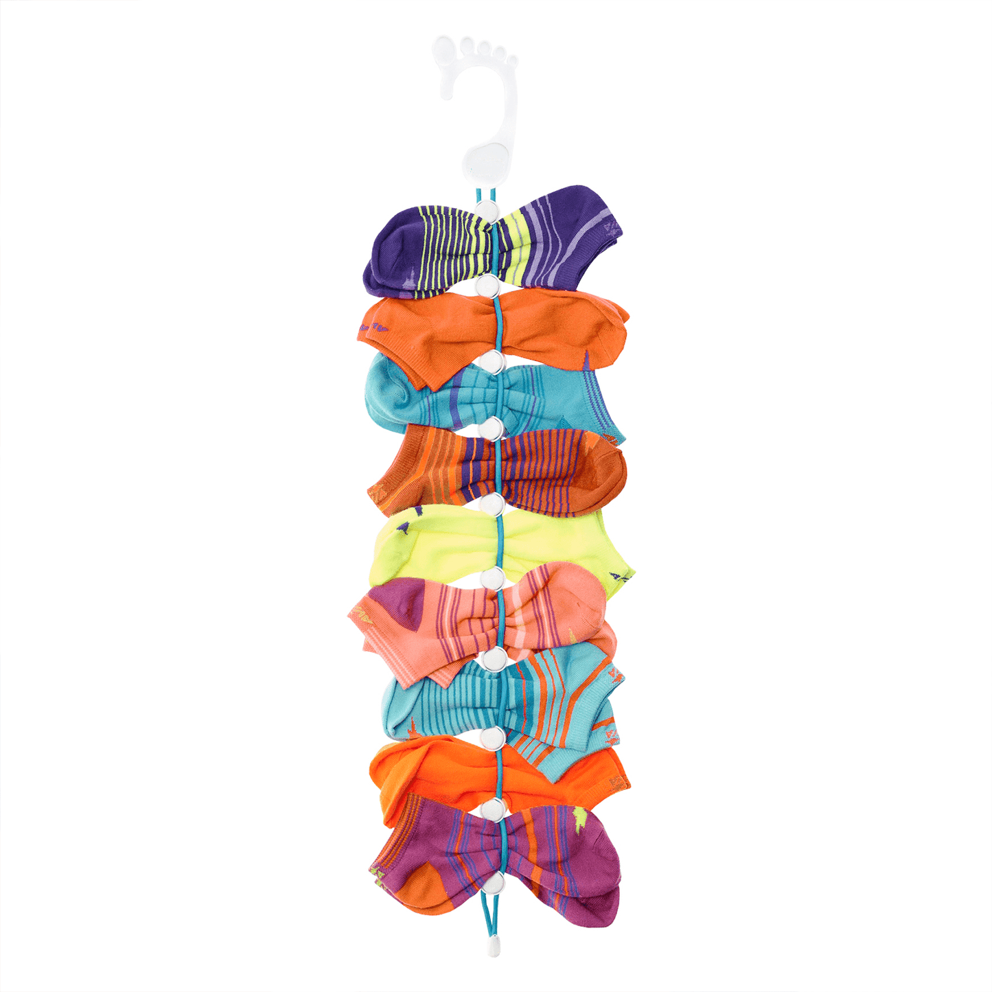 Organizador de Calcetines, Mantiene los Calectines Organizados, Sostiene 10 Pares de Calcetines, Apto para Lavadora y Secadora, Hecho de Plástico y Nylon