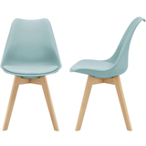 1/2/4/6 Unidad Sillas para Comedor, Sillas para Cocina con Asiento Blando, Tapizado y Patas Resistentes de Madera de Haya, Sillas Nórdicas