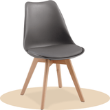 1/2/4/6 Unidad Sillas para Comedor, Sillas para Cocina con Asiento Blando, Tapizado y Patas Resistentes de Madera de Haya, Sillas Nórdicas