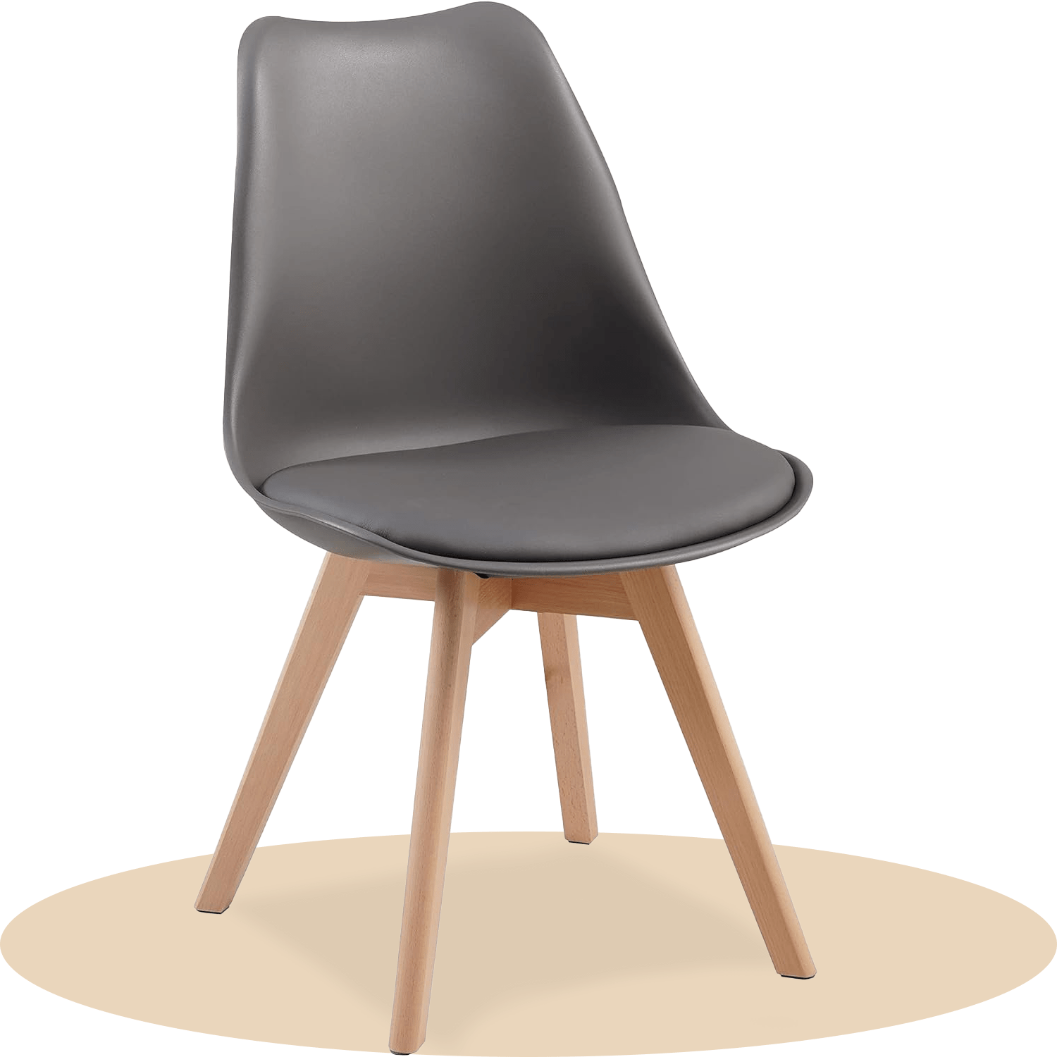 1/2/4/6 Unidad Sillas para Comedor, Sillas para Cocina con Asiento Blando, Tapizado y Patas Resistentes de Madera de Haya, Sillas Nórdicas