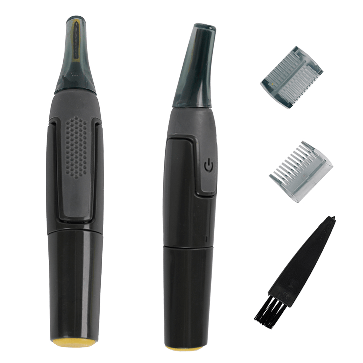 Recortadora Facial de Precisión con Luz LED, Cortapelo de Precisión con Cuchilla de Acero, Incluye 2 Peines Guía y 1 Cepillo de Limpieza, Mango Antideslizante, Funciona con 1 Pila AA (no incluida)