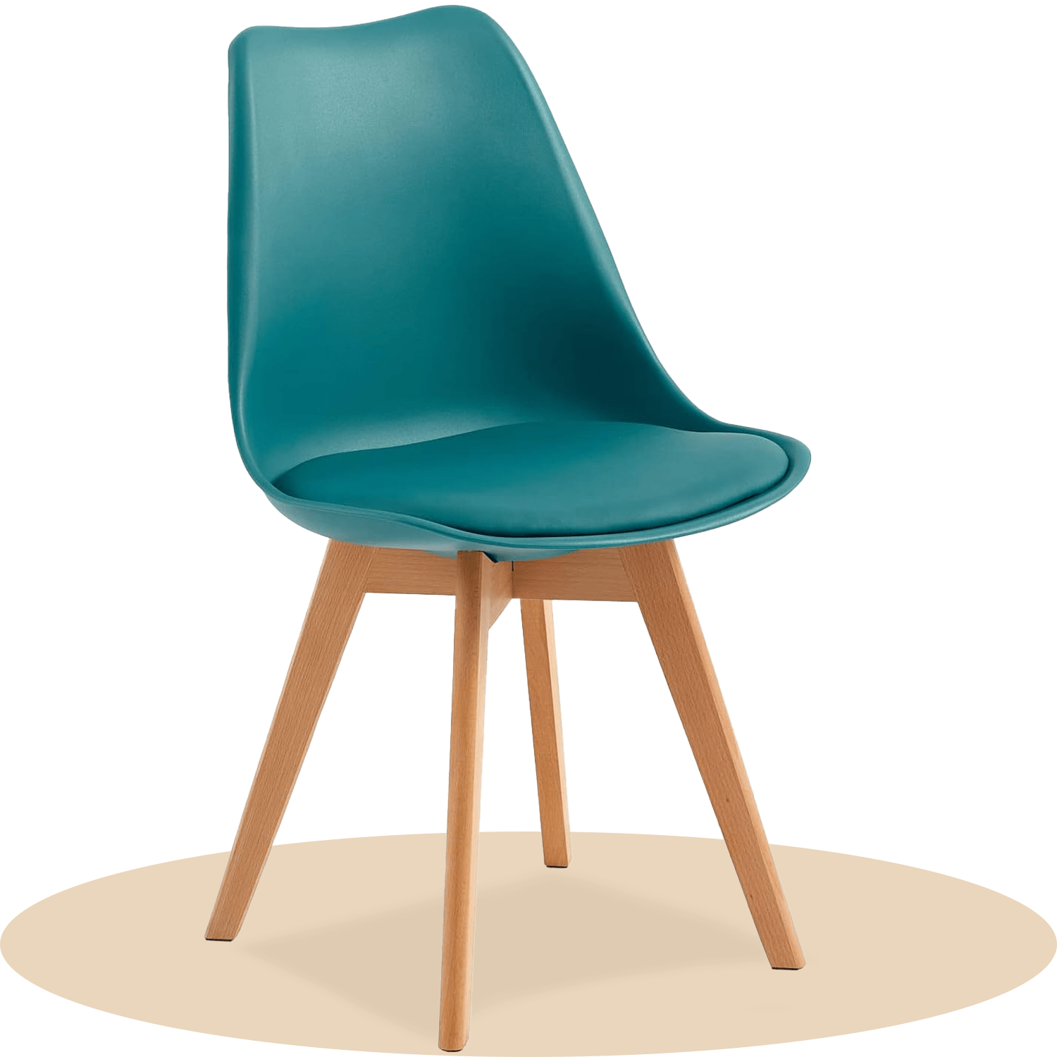 1/2/4/6 Unidad Sillas para Comedor, Sillas para Cocina con Asiento Blando, Tapizado y Patas Resistentes de Madera de Haya, Sillas Nórdicas