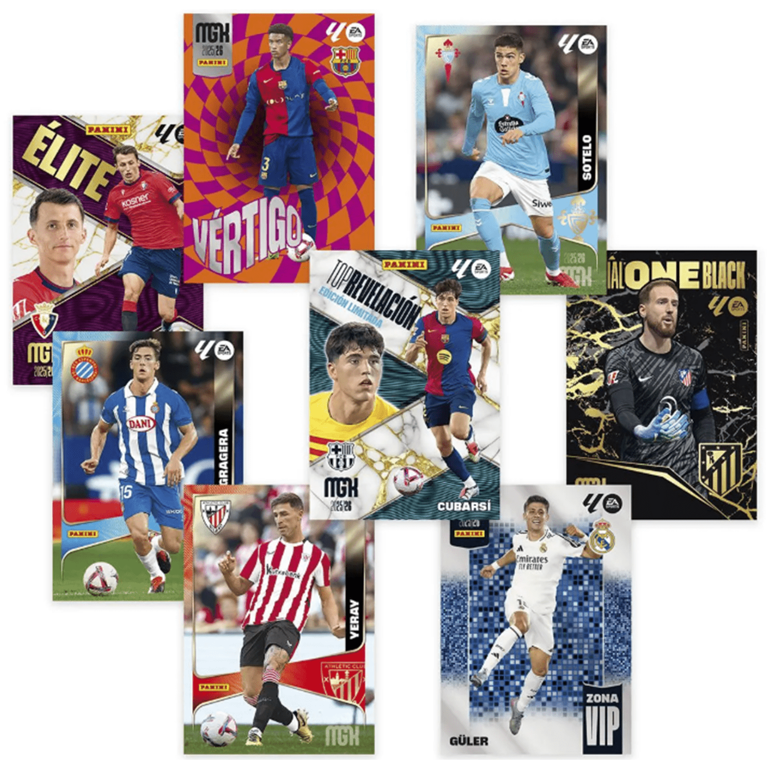 PANINI Caja 50 Sobres de Cromos Megacracks 2025-2026, 300 Cromos de Fútbol, Colección Oficial