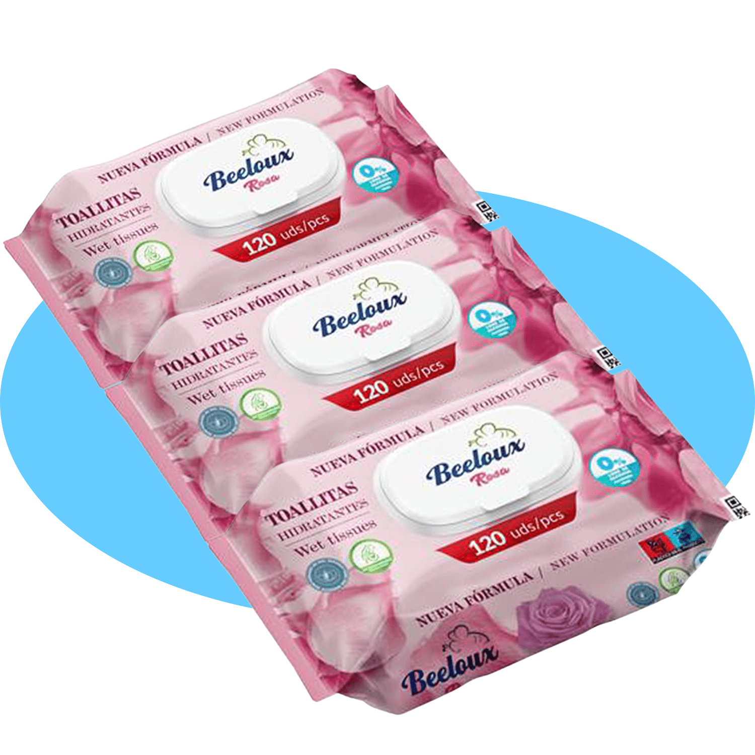 Toallitas Húmedas, Cuidado e Hidratación Profunda, Fibras Ultrasuaves ideales para Piel Sensible, Perfume Fresco, Packs de 3/6/9/12 Unidades, 360/720/1080/1440 Toallitas