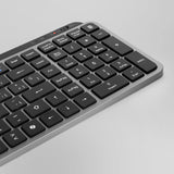 Mars Gaming MK-SILENKEYS, Teclado Inalámbrico Full-Format Compacto, Perfil Bajo, Switches Tijera Silenciosos, Tecla Copilot AI, Bluetooth 5.1 Dual + 2.4GPRO, Batería 200h, PC/Mac, Español, Negro