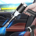 Aspiradora y sopladora de mano inalámbrica de 120 W, con filtro plegable, accesorios multifuncionales, para teclado, pelo, interior del automóvil, 16.3 x 15.5 cm