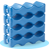 Pack 4 Acumulador Frio, Diseño Contorneado Aislante, Perfecto para Mantener las Gaseosas Frías durante Viajes de Camping, a la Playa o Piscina