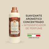 Tesori d'Oriente, Perfumador y Suavizante de Ropa Líquido Aromático Concentrado Byzantium, Aroma Intenso de Rosa Negra y Ládano, Microcápsulas para Fragancia Duradera, Facilita el Planchado, 760ml - 42 Lavados por Botella
