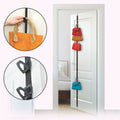 Organizador Bolsos Puerta o Pared, Ahorra Espacio, Capacidad para 8 Bolsos, Con Ganchos para Puertas con Espesor de 2-4 cm, Muy Resistente y Graduable, Máxima Calidad, Duradero, Material: Políamida, ABS y Hierro