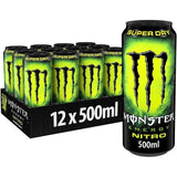MONSTER ENERGY Bebida Energética, Refresco Energético, Pack 12/24 Latas de 500ml