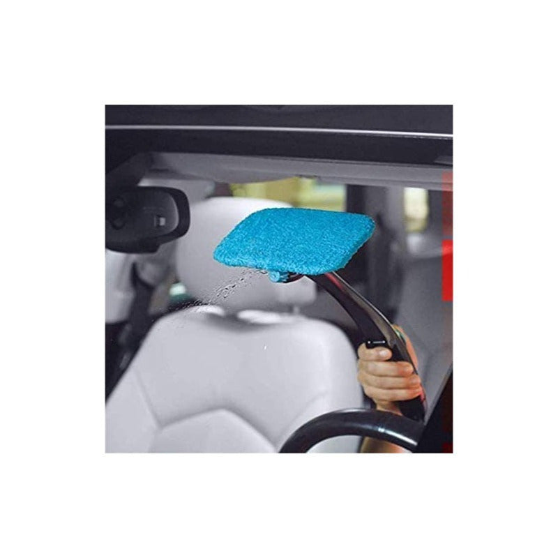 Limpiaparabrisas de Coche Extensible, Recargable con Agua, Cabezal Pivotante, Incluye 2 Microfibras Reutilizables, Mango de ABS, Llega a todos los Rincones sin Esfuerzo, Diseño Ergonómico para Limpiar el Parabrisas de forma Rápida y Fácil