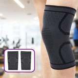 2 Rodilleras Deportivas Resistentes, Ideal para Hombres y Mujeres, Sujección Suave y Extra Cómodas, Aptas para Actividades y Deporte al Aire Libre, Hechas de Poliéster y Latex, Lavables