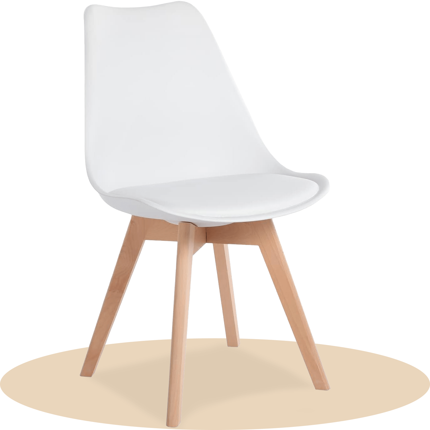 1/2/4/6 Unidad Sillas para Comedor, Sillas para Cocina con Asiento Blando, Tapizado y Patas Resistentes de Madera de Haya, Sillas Nórdicas