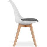 1/2/4/6 Unidad Sillas para Comedor, Sillas para Cocina con Asiento Blando, Tapizado y Patas Resistentes de Madera de Haya, Sillas Nórdicas