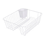 Organizador Platos, Organizador Cocina, Escurridor de Platos, Estante de Secado, Ideal para Ahorrar Espacio, Espacio para Cubiertos, Capacidad para 12 Platos, Perfecto para Apilar Platos o Utensilios de Cocina, 36.5 x 31.5 x 14 cm