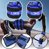 Pesas de Tobillo y Muñecas ideales para Correr, Footing, Movimiento Físico y Gimnasio, Incrementa la Intensidad de tus Ejercicios, Correas Ajustables y Cierre Fácil, Transpirables e Inodoros, Resistentes al Desgarro y Cómodos para la Piel