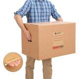 Pack 10 Cajas Carton para Mudanzas y Almacenaje Ultra Resistentes con Asas