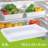 Organizador Nevera, Bandeja para Nevera, Almacenamiento para el Hogar, Caja de Almacenamiento, Apto para Lavavajillas