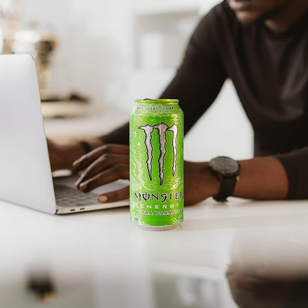 MONSTER ENERGY Bebida Energética, Refresco Energético, Pack 12/24 Latas de 500ml