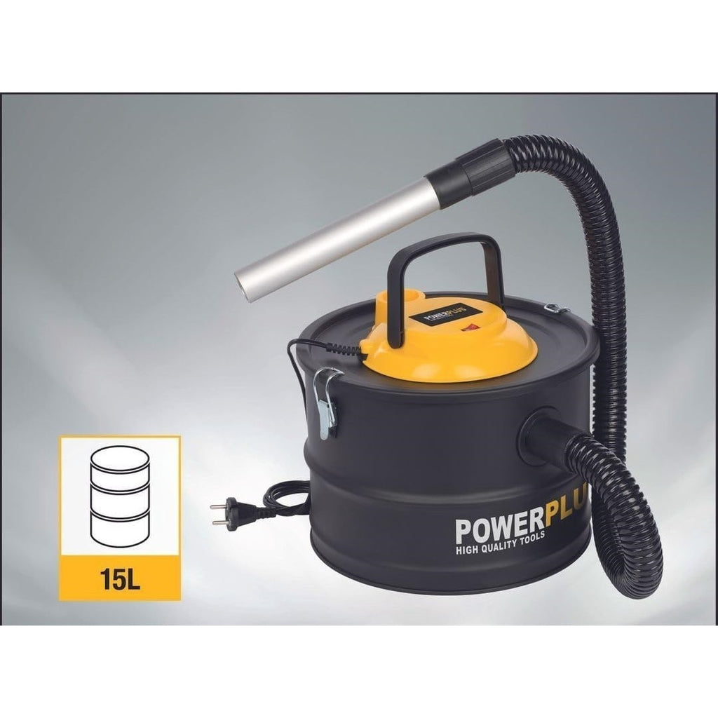 Aspirador para cenizas, polvo, horno, chimenea y sistemas de calefacción, así como la limpieza general de escombros y pelos de mascotas. 1000W 15 litros 40 cm - Power Plus