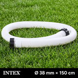 INTEX Manguera de Bomba Piscina de 150 cm y 38 mm de Diámetro, Compatible con Depuradoras de Cartucho, Arena y Cloradores Salinos con Conexión de 38mm, Fabricada en Plástico de Alta Resistencia y Duración, Dispone de Conexiones en Ambos Extremos