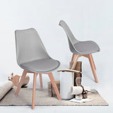 1/2/4/6 Unidad Sillas para Comedor, Sillas para Cocina con Asiento Blando, Tapizado y Patas Resistentes de Madera de Haya, Sillas Nórdicas
