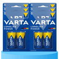 Pilas C Alcalinas de Alto Rendimiento, VARTA Longlife Power, Ultra Larga Duración, Energía Potente y Continua, Ideal para Juguetes, Linternas, Radios, Reproductores de CD, Robots, Cámaras, Altavoces y Otros Dispositivos de Alta Demanda Energética - VARTA