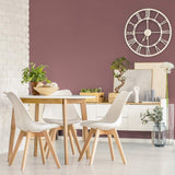 Sillas para Comedor, Sillas de Cocina con Asiento Blando, Tapizado y Patas Resistentes de Madera de Haya